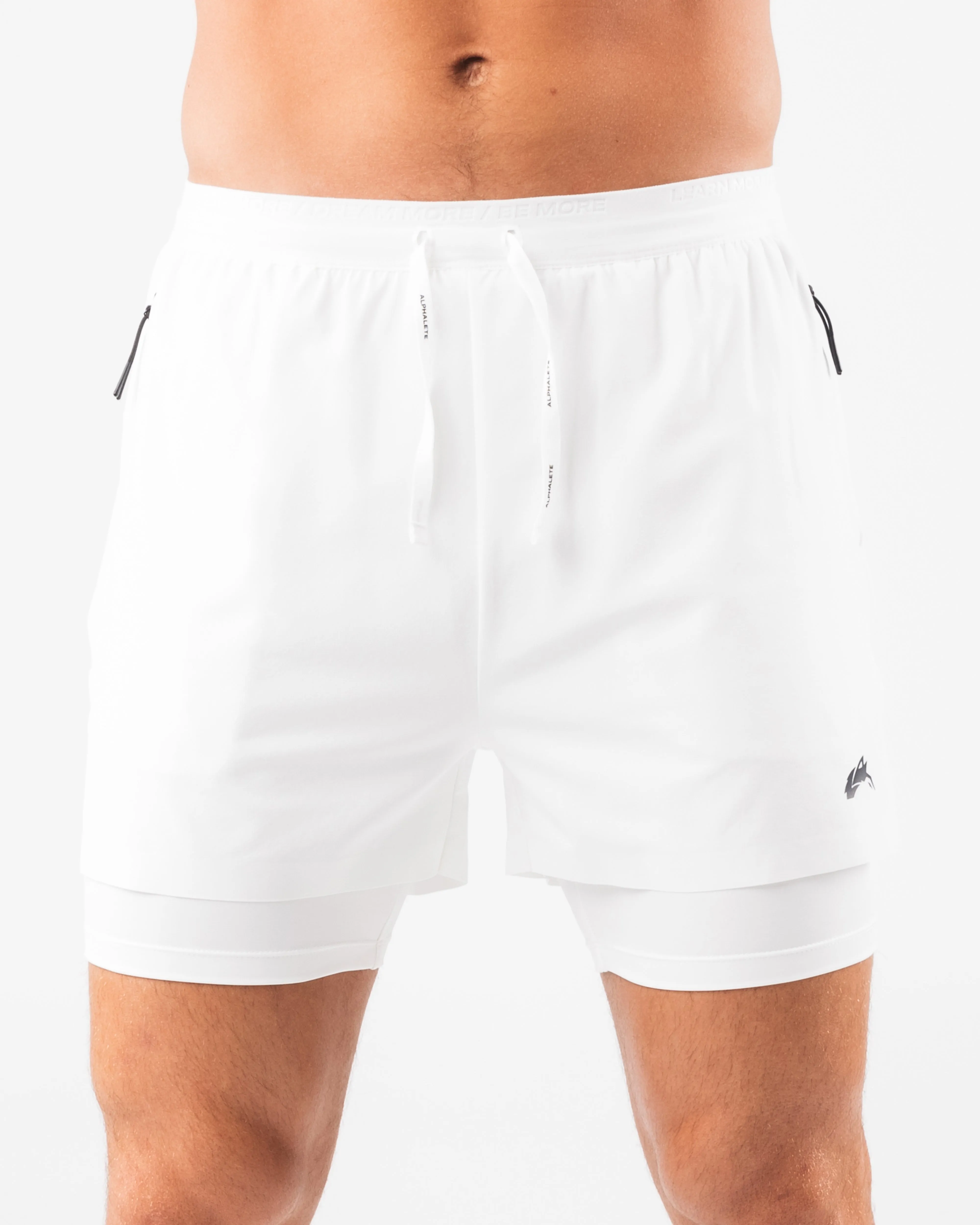 Easy Fit Elite Swift Short 5" - White