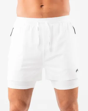 Easy Fit Elite Swift Short 5" - White