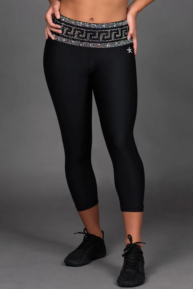 Smooth Lining Technology Crystal Couture High Rise Capri in Athens - Special Order