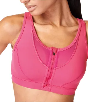 Adjustable band Drawstring closure Sweaty Betty Power Icon Womens Sports Bra - Pink