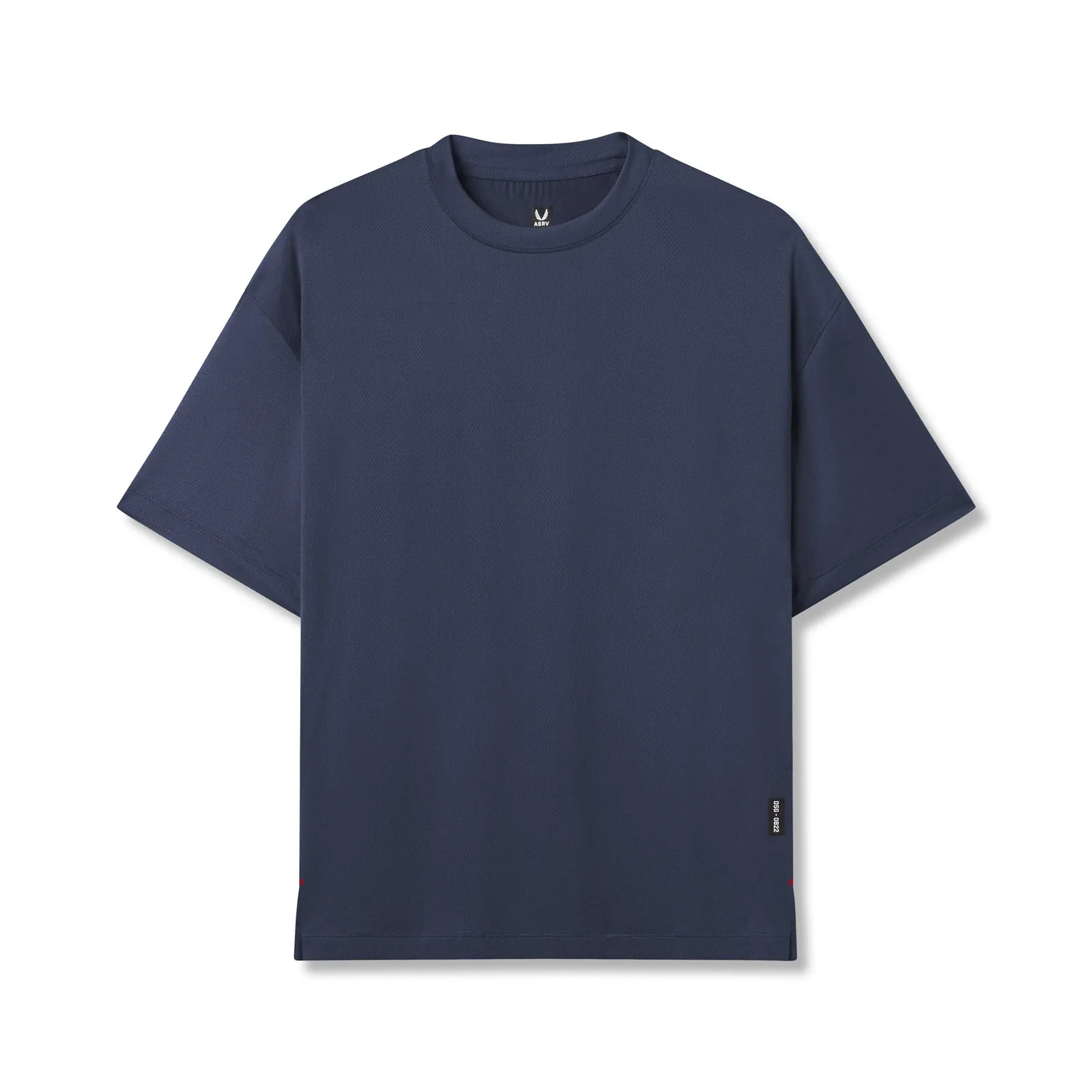 0822. AeroSilver? Oversized Tee - Navy Daily Fashion Eco Certified Textile