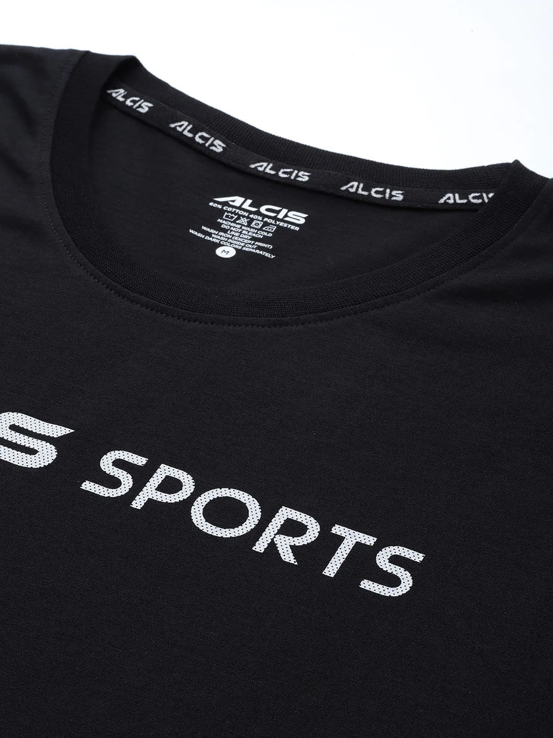 Alcis Men Typography Printed Slim Fit Sports T-shirt Young Edge Evening Glow