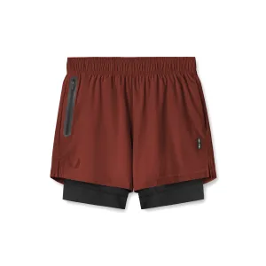 LaserCutEdging Warm Layers 0784. Ultralite? 6" Liner Short - Brick/Black