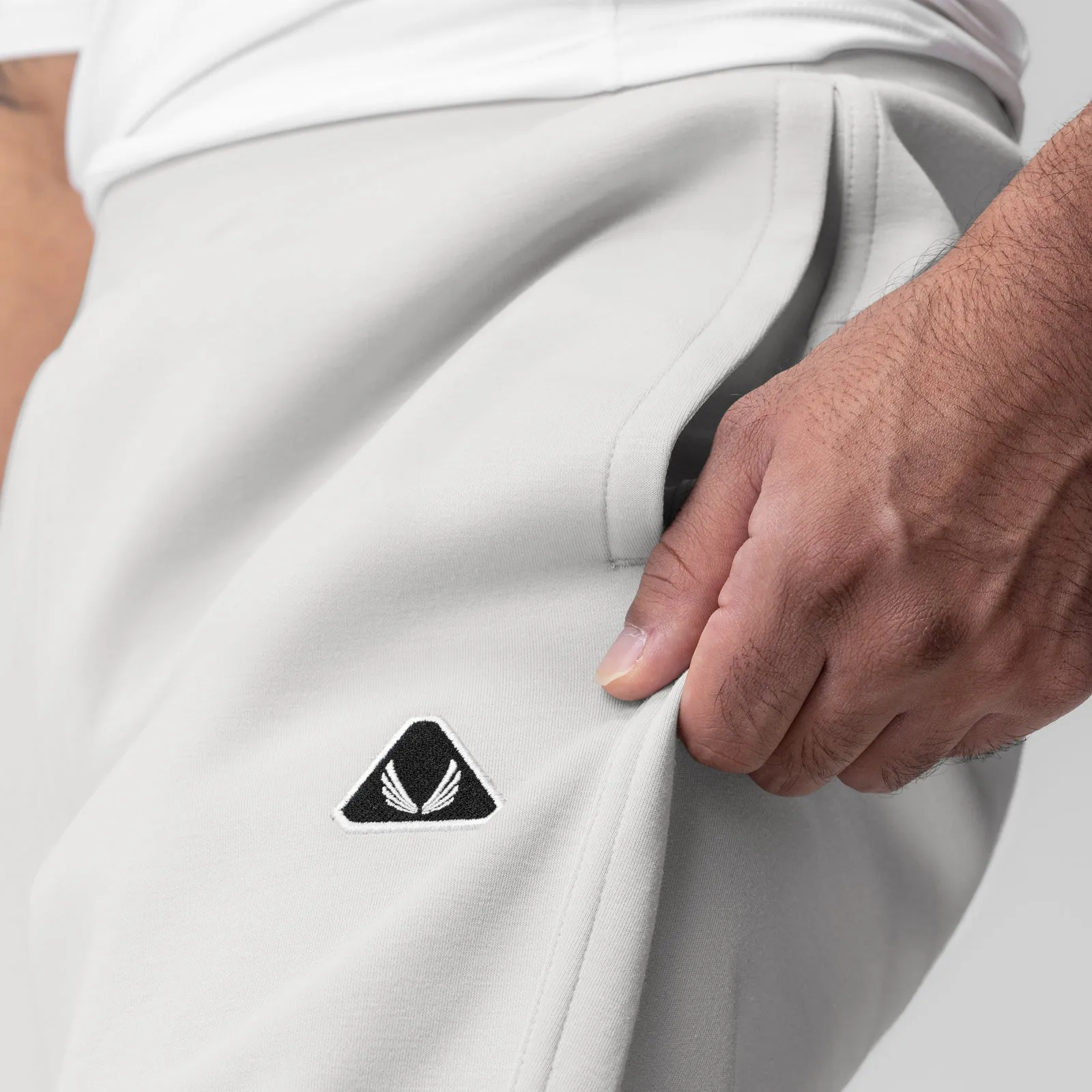 1030. Dri-Core? Training Jogger - Light Grey Stretch Fit Abrasion resistant