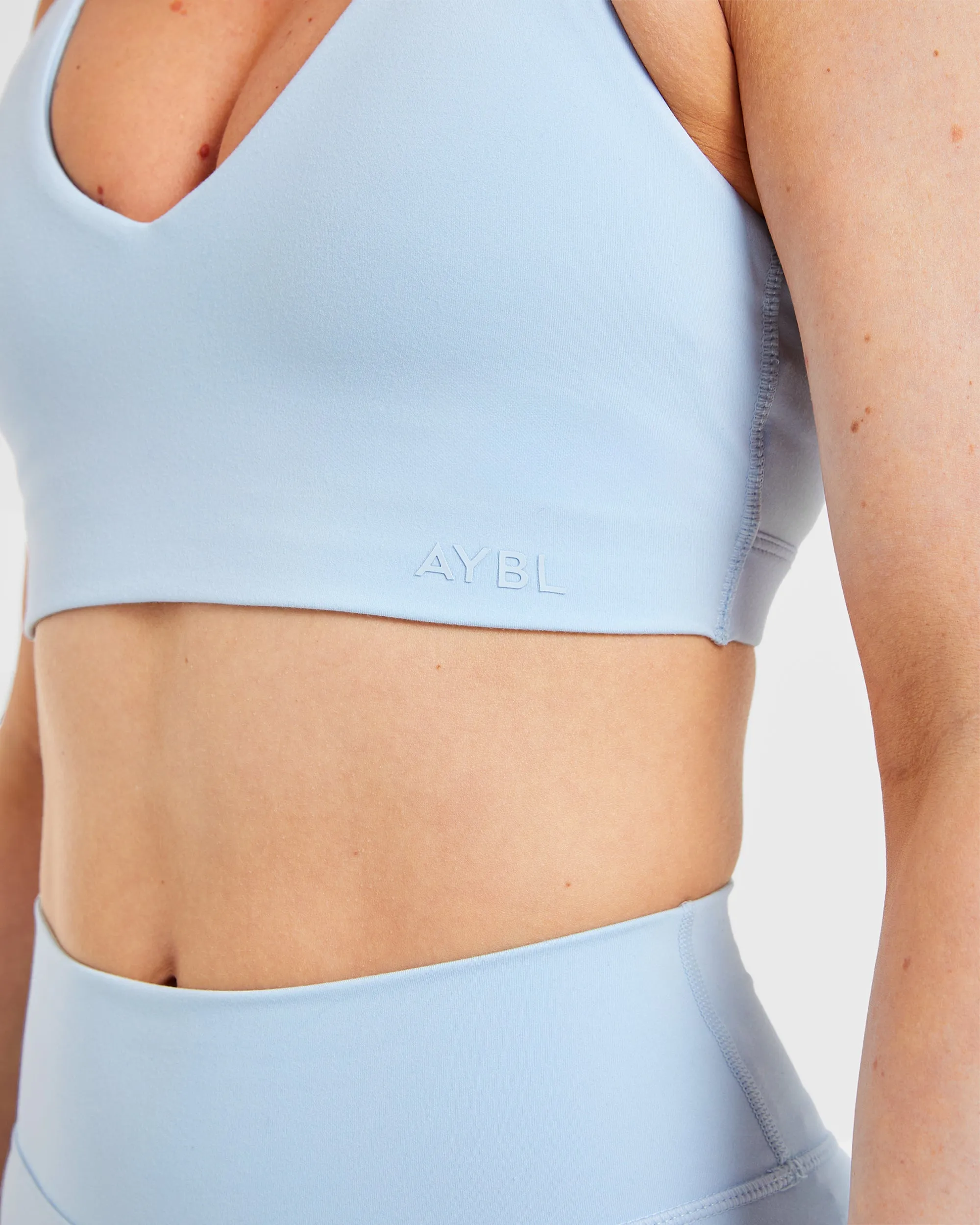 Versatile Structure Tall size seams Staple Sports Bra - Pastel Blue