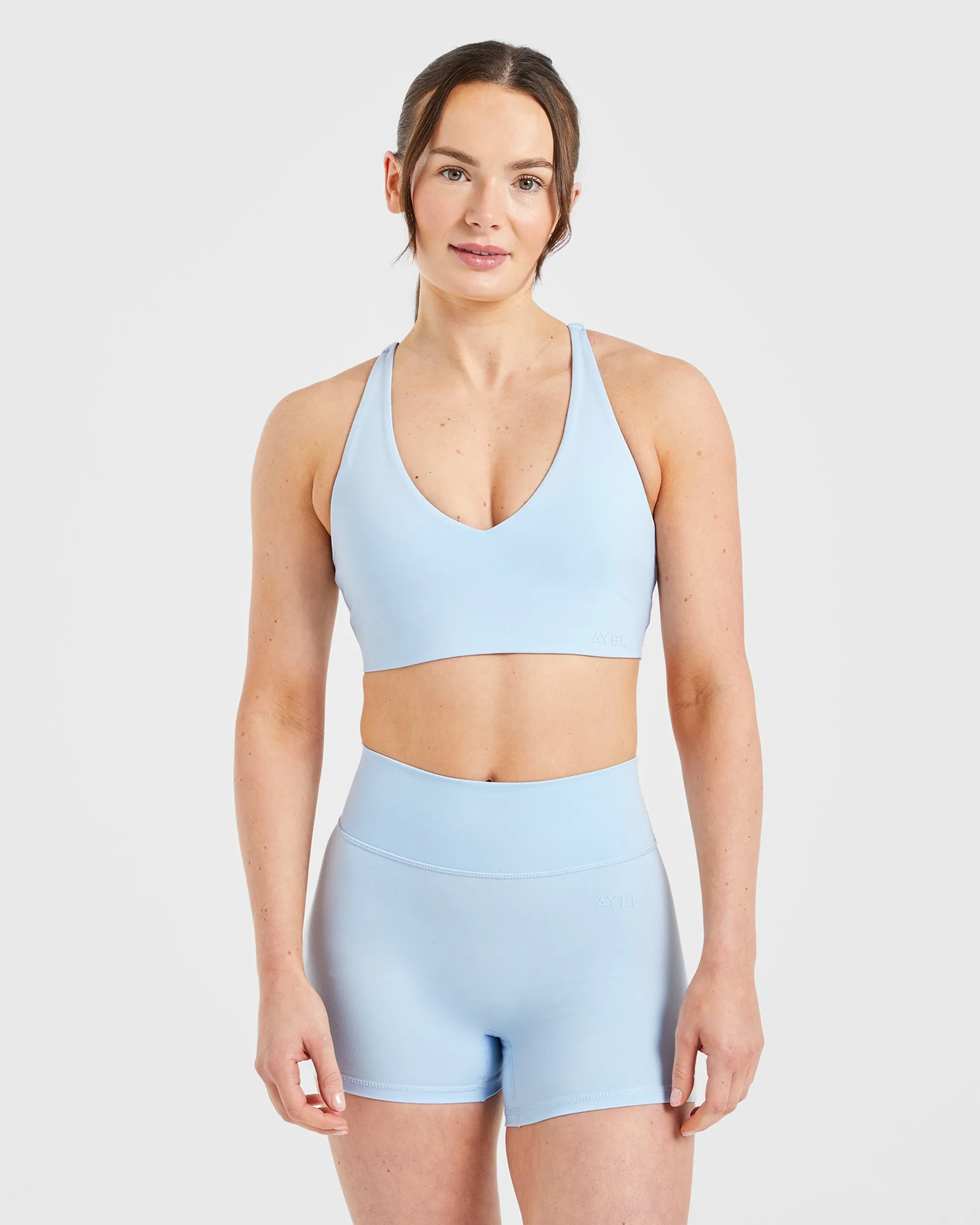 Staple Sports Bra - Pastel Blue Supportive structure Stretch stitching seams