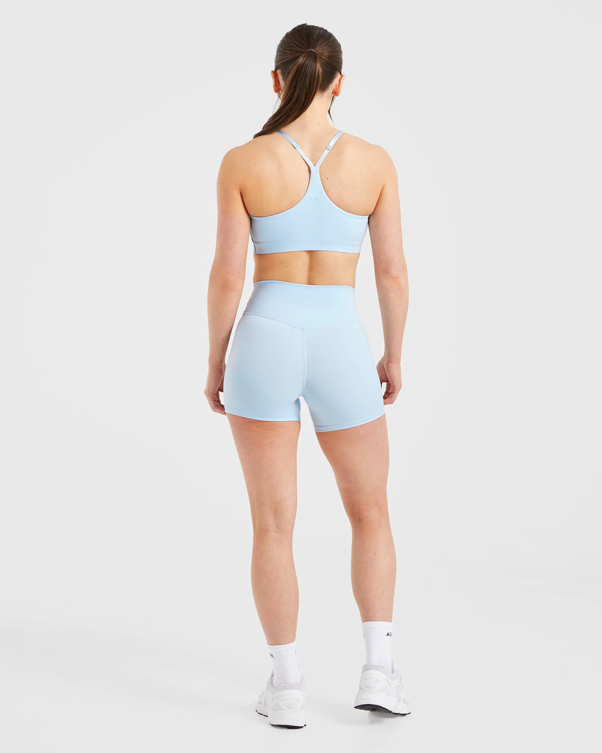 Elastic waistband seams Staple Sports Bra - Pastel Blue