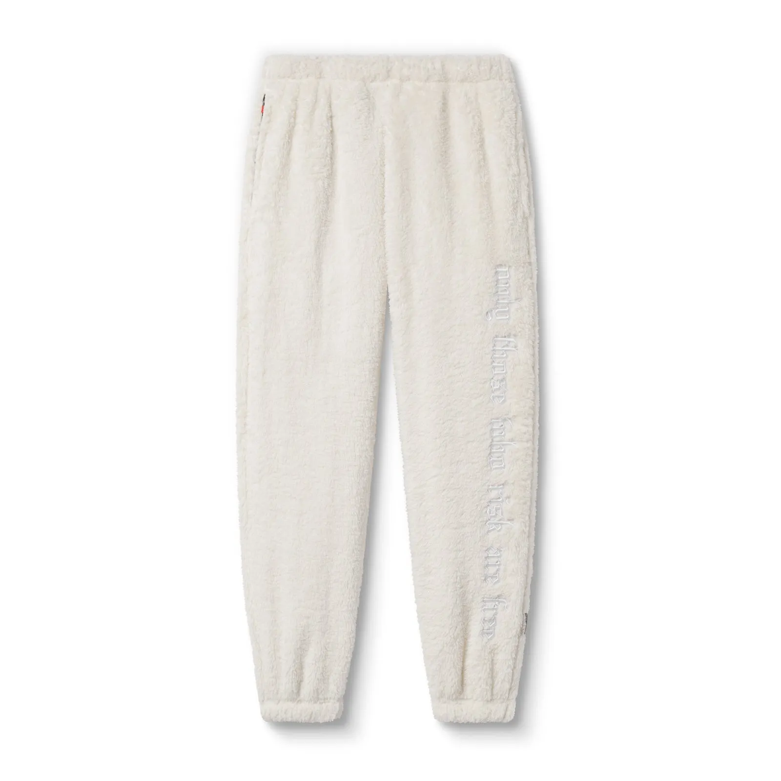 SustainableManufacturing High Density Weave 0692. Sherpa Recovery Sweats - Ivory Cream/White