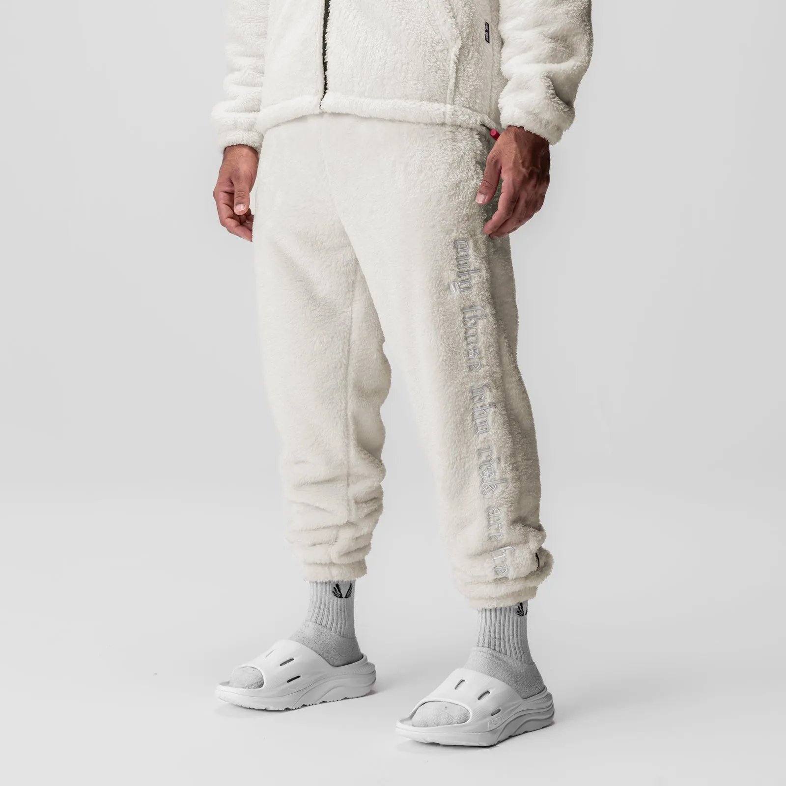 0692. Sherpa Recovery Sweats - Ivory Cream/White Formal Look