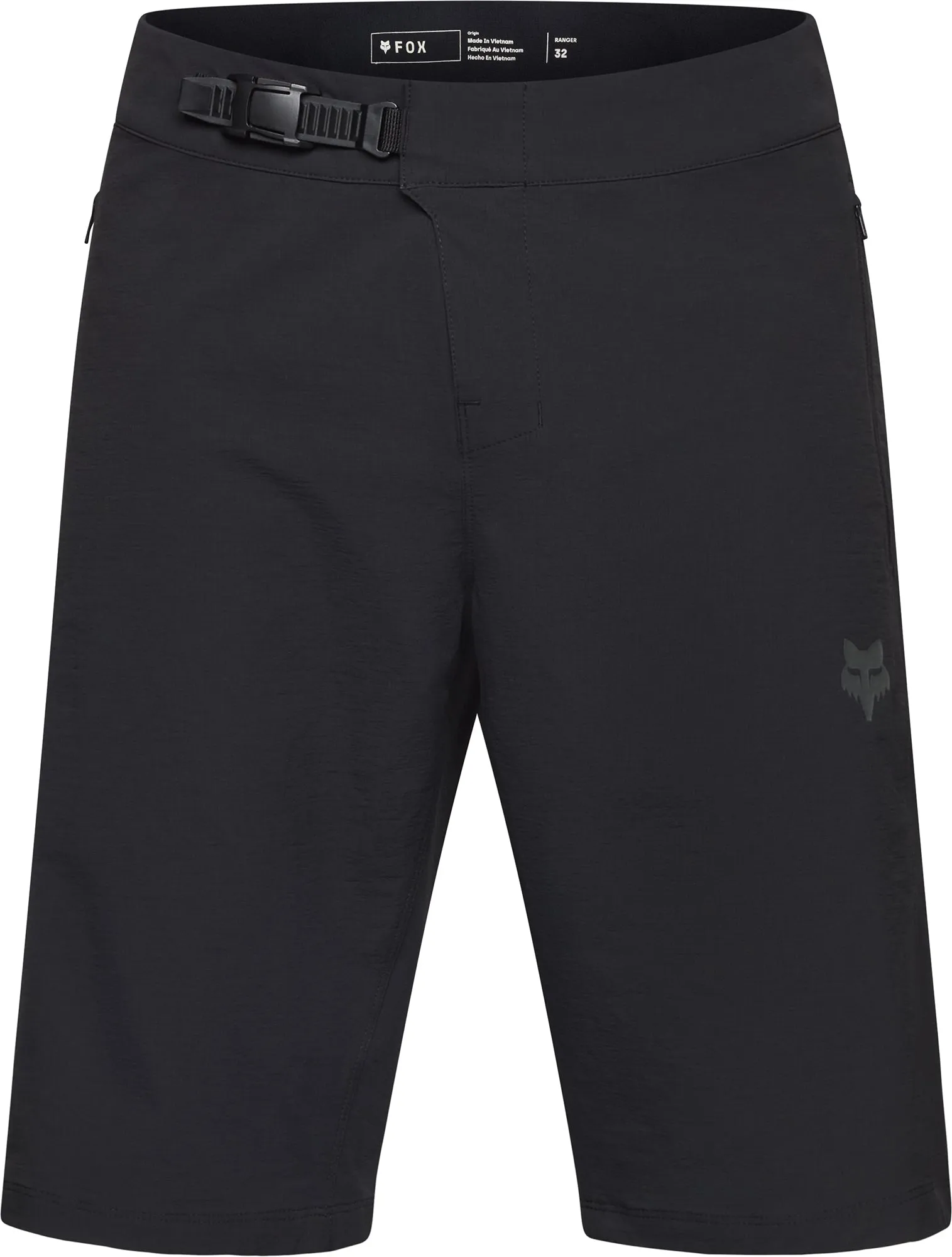 Multi Directional Flex Fox Ranger Lined Mens Cycling Shorts - Black