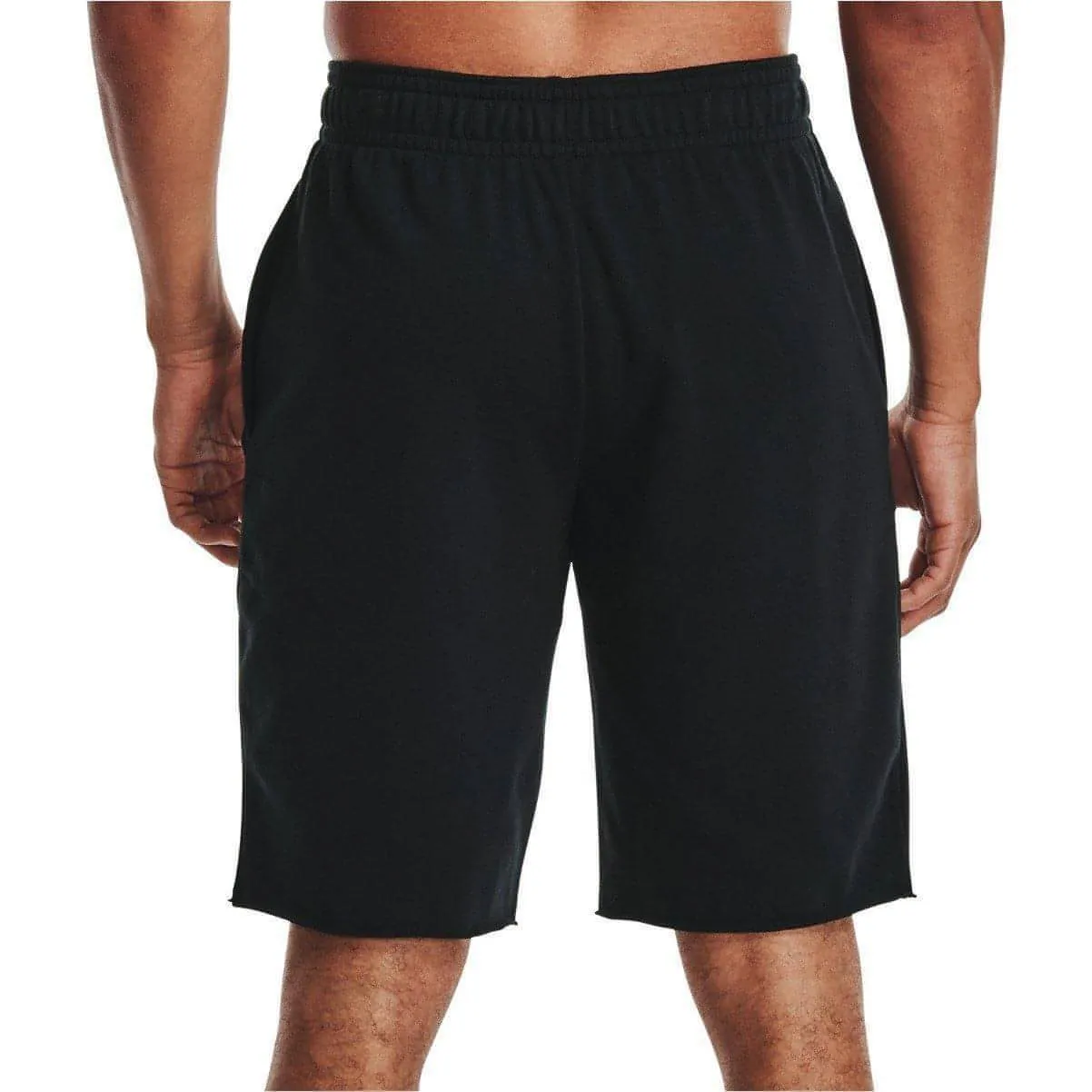 Under Armour Rival Terry Mens Training Shorts - Black AdjustableDrawstring