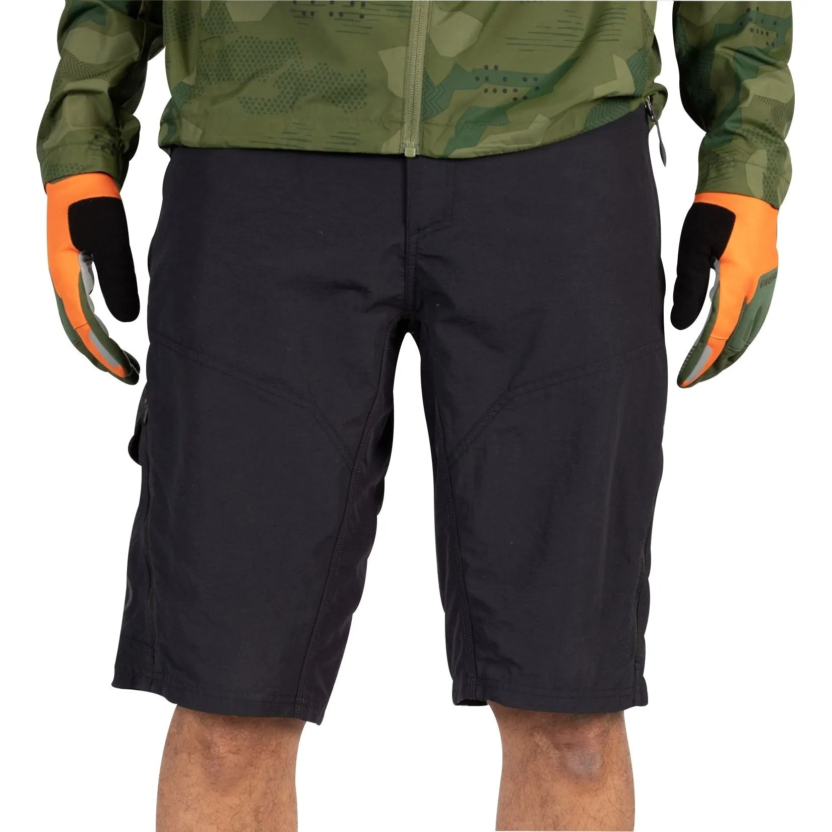 Endura Hummvee Mens Baggy Cycling Shorts With Liner - Black Team Spirit Non Binding Leg Openings