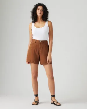 Relaxed Taper Travel Comfort Levi's? Womens High Baggy Shorts - Sorrel Horse Linen