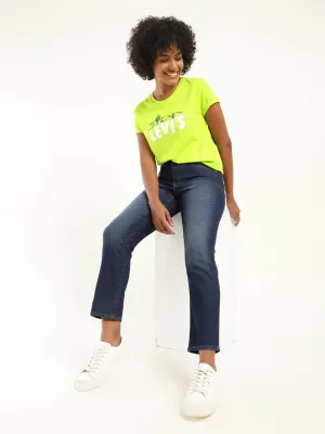 Textured Loose Luxury Women's 710 Blue Skinny Fit High Rise Jeans