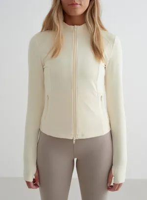 Almond White Sense Zip Jacket Toothbrush