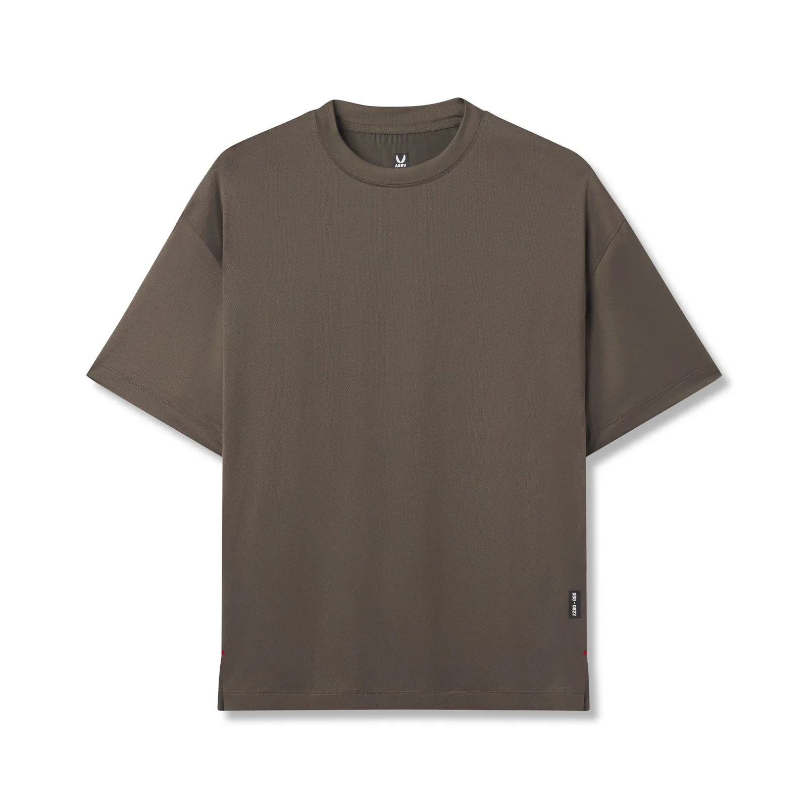 VintageWashEffect 0822. AeroSilver? Oversized Tee - Deep Taupe