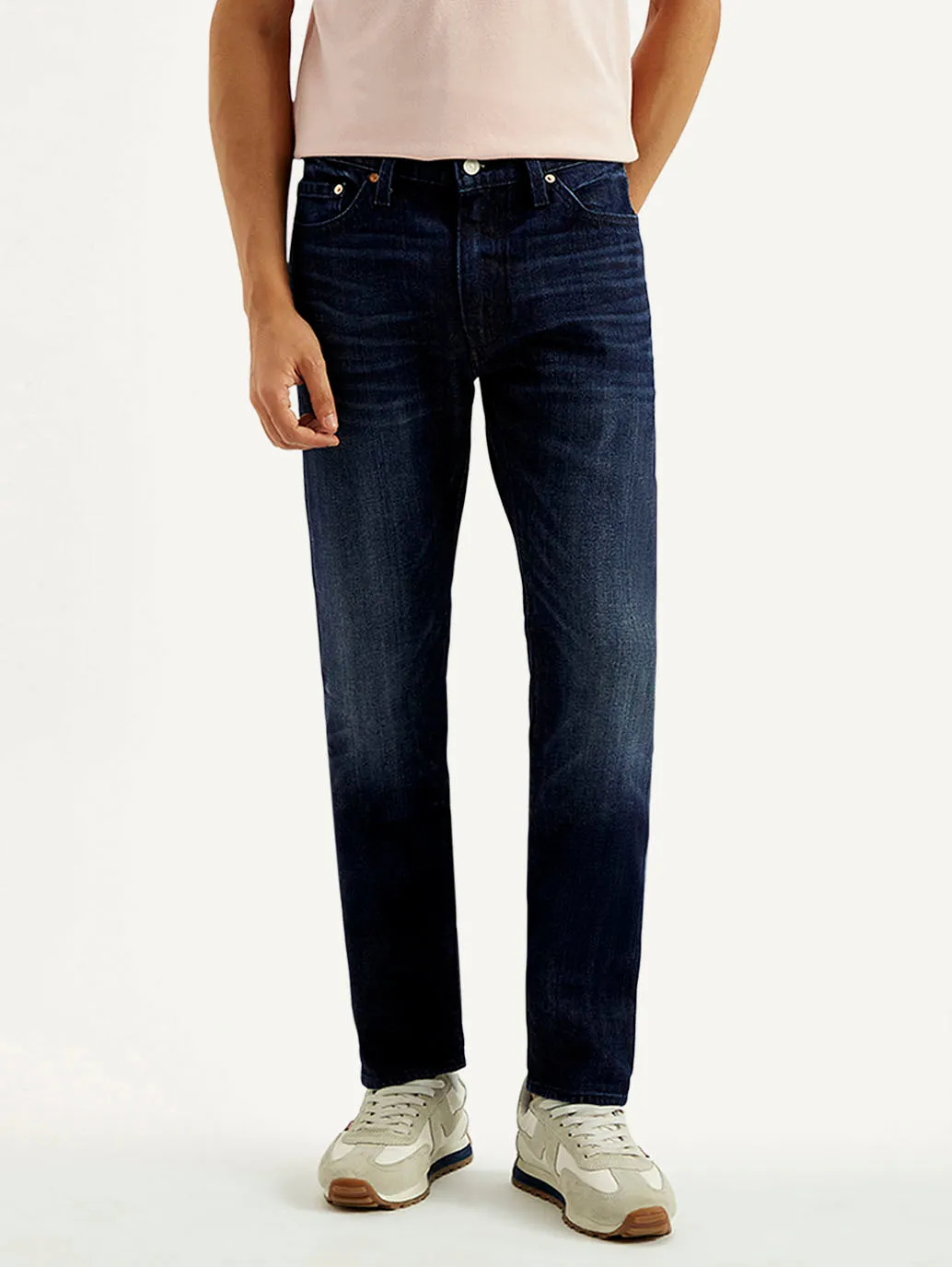 Modern Minimalist Creative Look Home Comfort Street Ready Men's 511 Dark Blue Slim Fit Mid Rise Selvedge Jeans