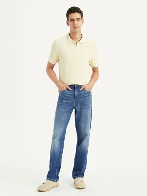 Everyday Outfit Men's 568 Blue Loose Fit Mid Rise Jeans