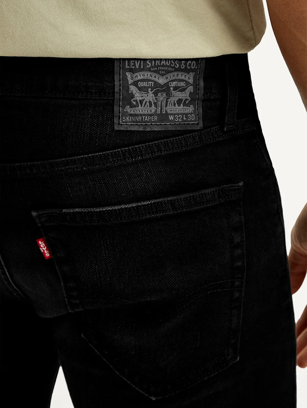 Men's Black Skinny Tapered Fit Mid Rise Jeans Stylish Fit