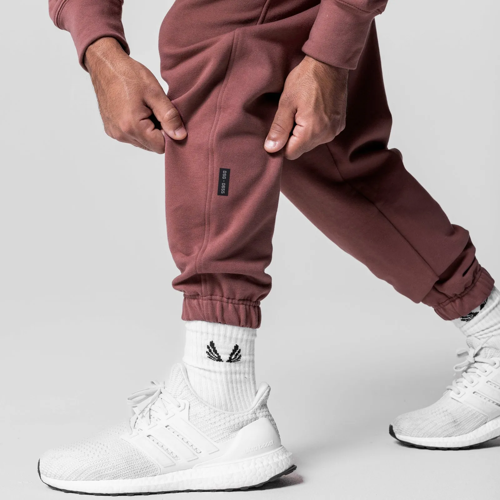 Abrasion Resistant Material 0655. Tech-Terry? Oversized Sweats - Red Earth