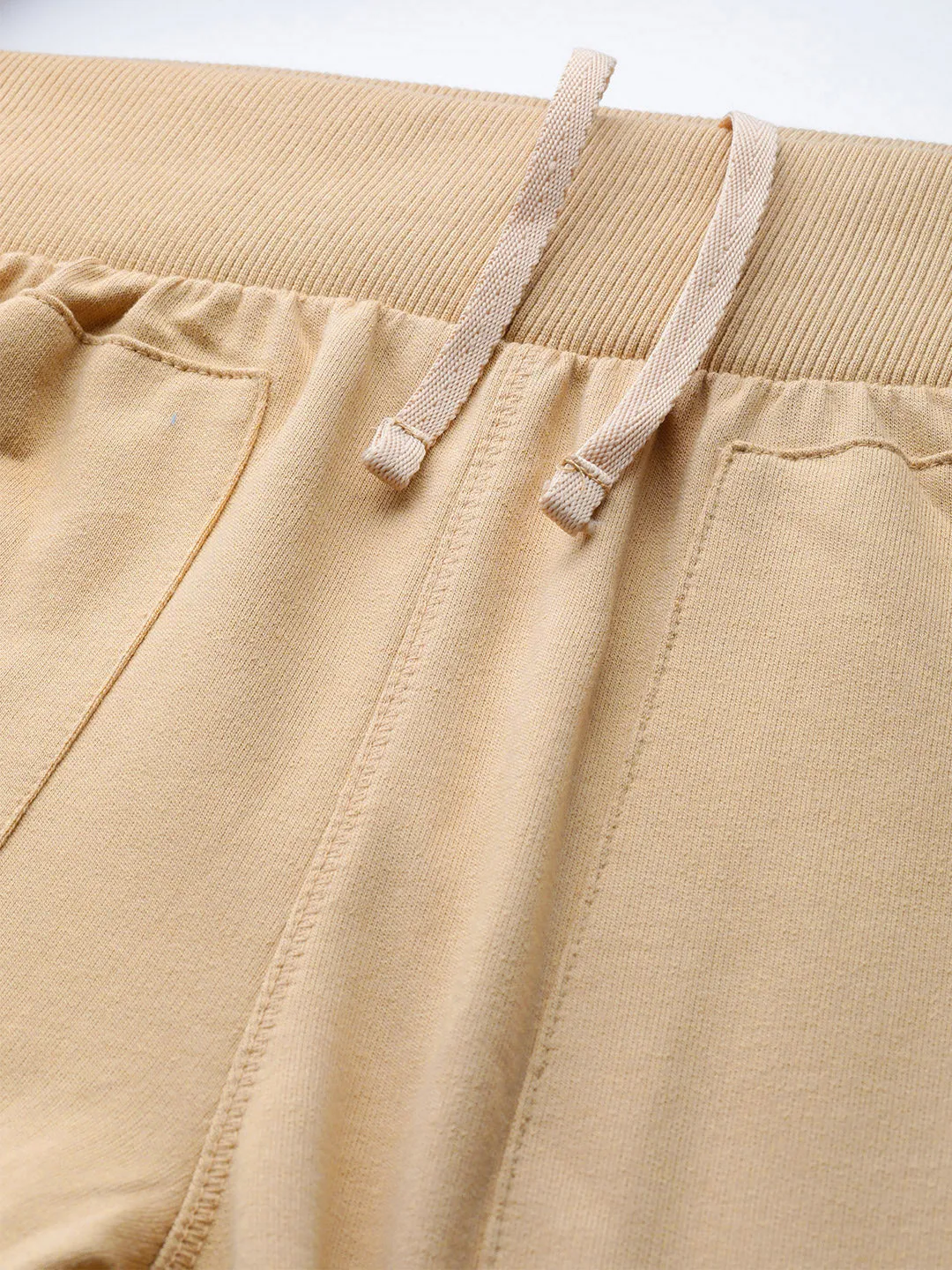 Alcis Women Beige Straight Fit Solid Outdoor Joggers NoBuckleDesign
