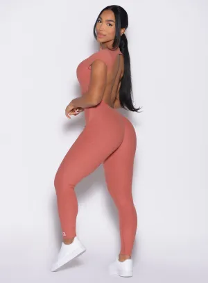 Open Back Tee Bodysuit Essential Everyday Lightweight Street