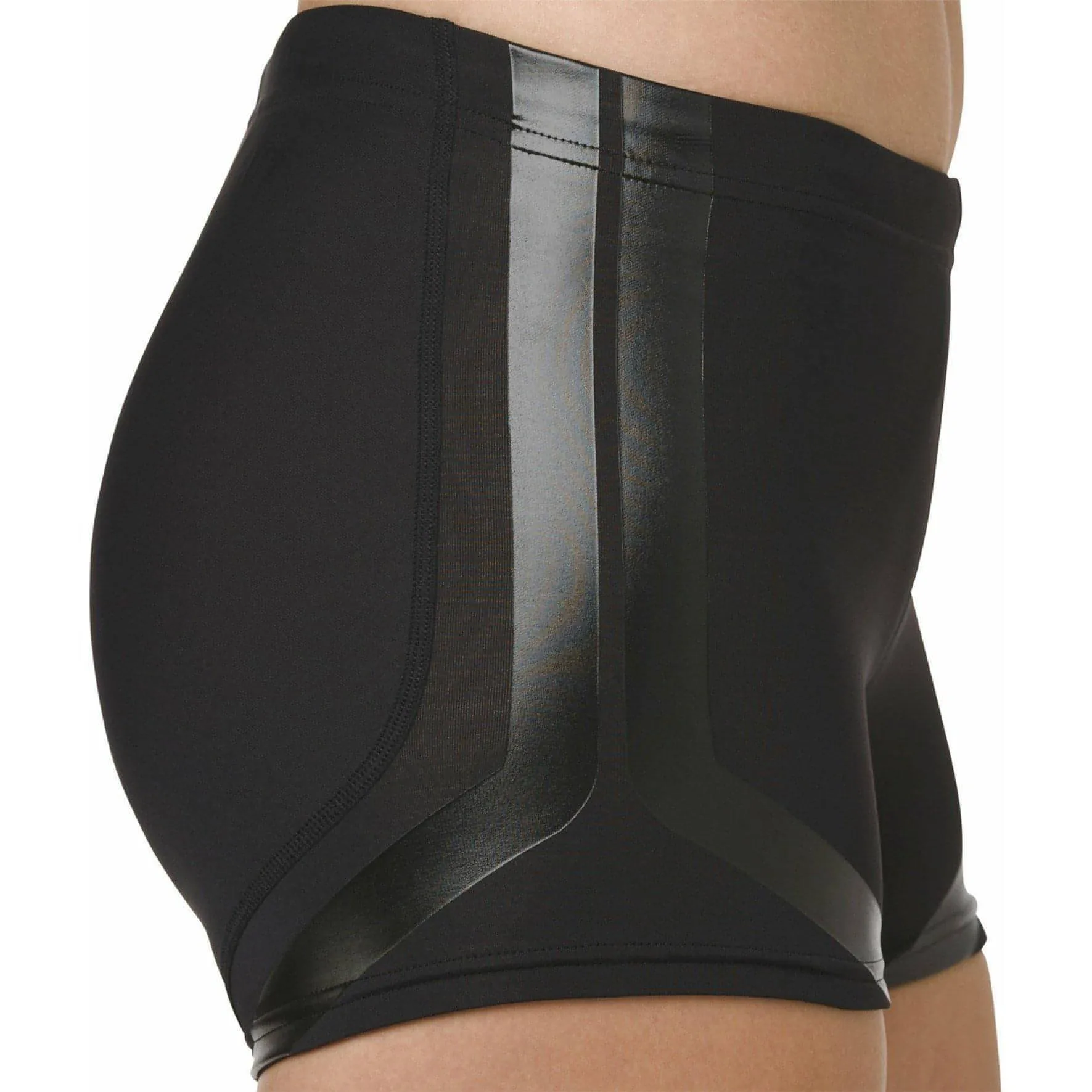 Asics Moving Womens Short Running Tights - Black FoldOverClosure
