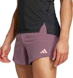 sequined details Functional Fit adidas Adizero Gel Mens Running Shorts - Purple