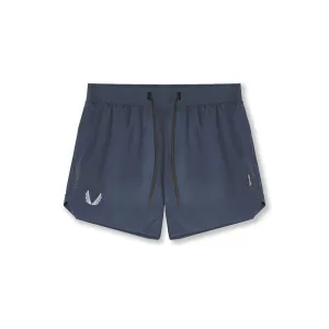 0751. Tetra-Lite? 5" Linerless Short - Navy "Wings" stretchy design