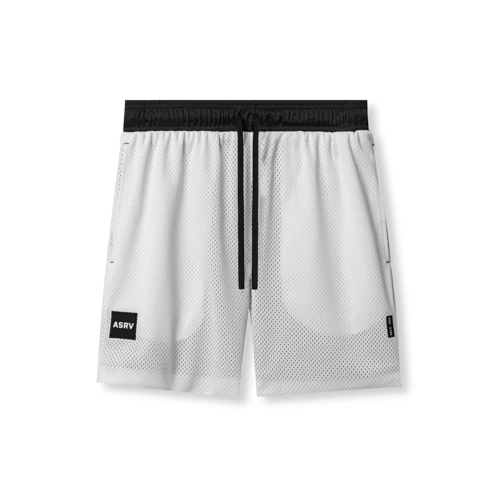 Durable Hem Finishing 0795. SilverPlus? Mesh Reversible Short - Black/White