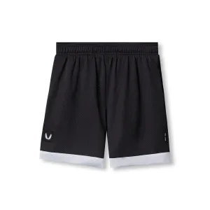 0795. SilverPlus? Mesh Reversible Short - Black/White Compression Support Layer