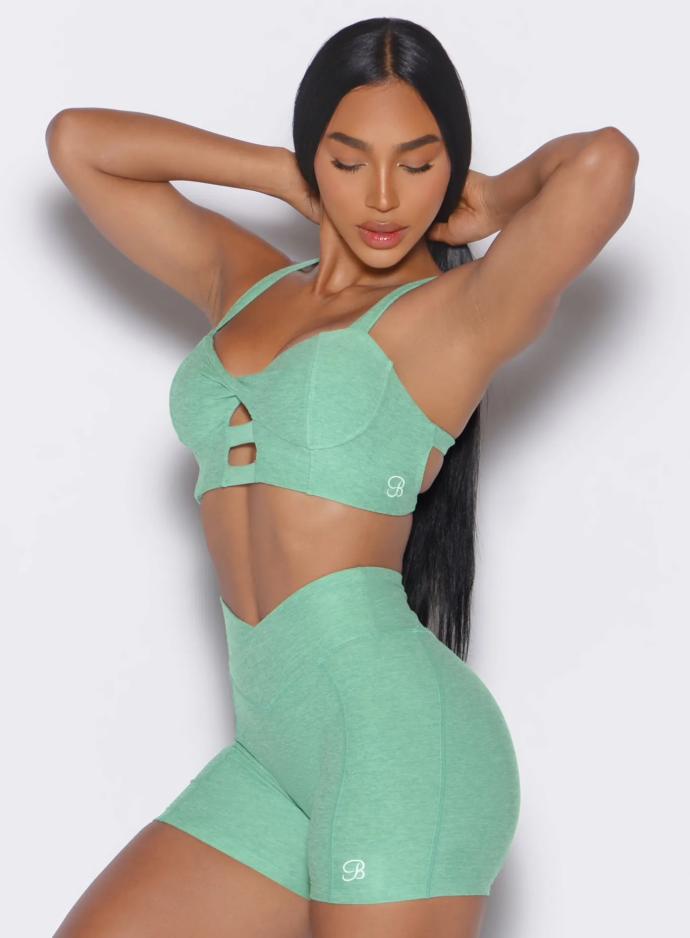 Half-sleeved Dynamic Compression Fit Core Set Bra