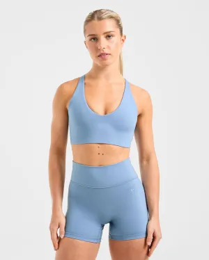 Staple Sports Bra - Slate Blue Water-resistant