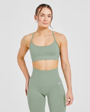 Soft Design Active Lifestyle Empower Seamless Sports Bra - Grove Green
