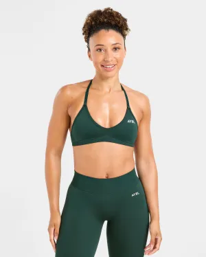 Adapt Seamless Strappy Sports Bra - Deep Forest Moisture Control Technology