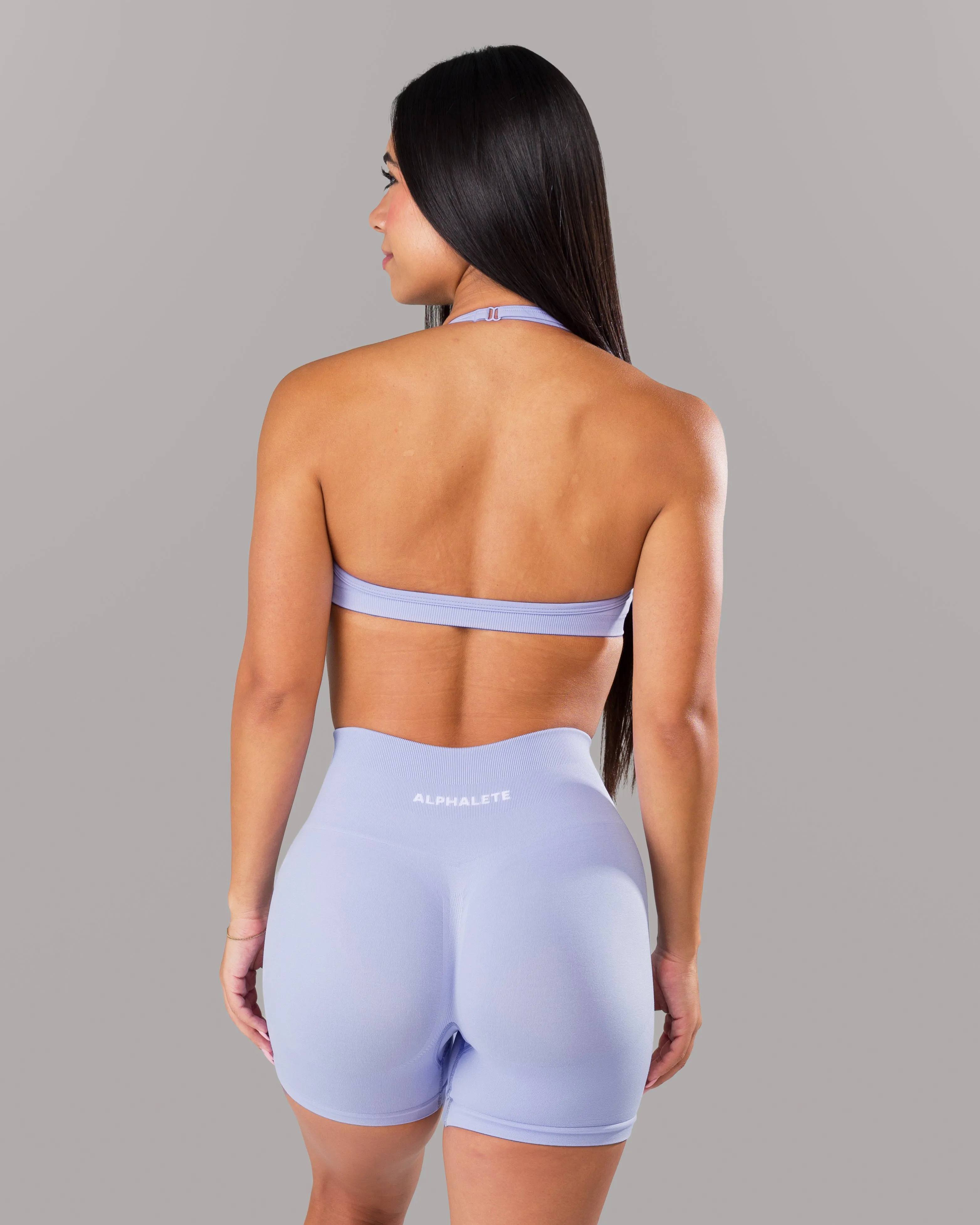 Backless seams Invisible stitching seams Amplify Minimal Bra - Skyline