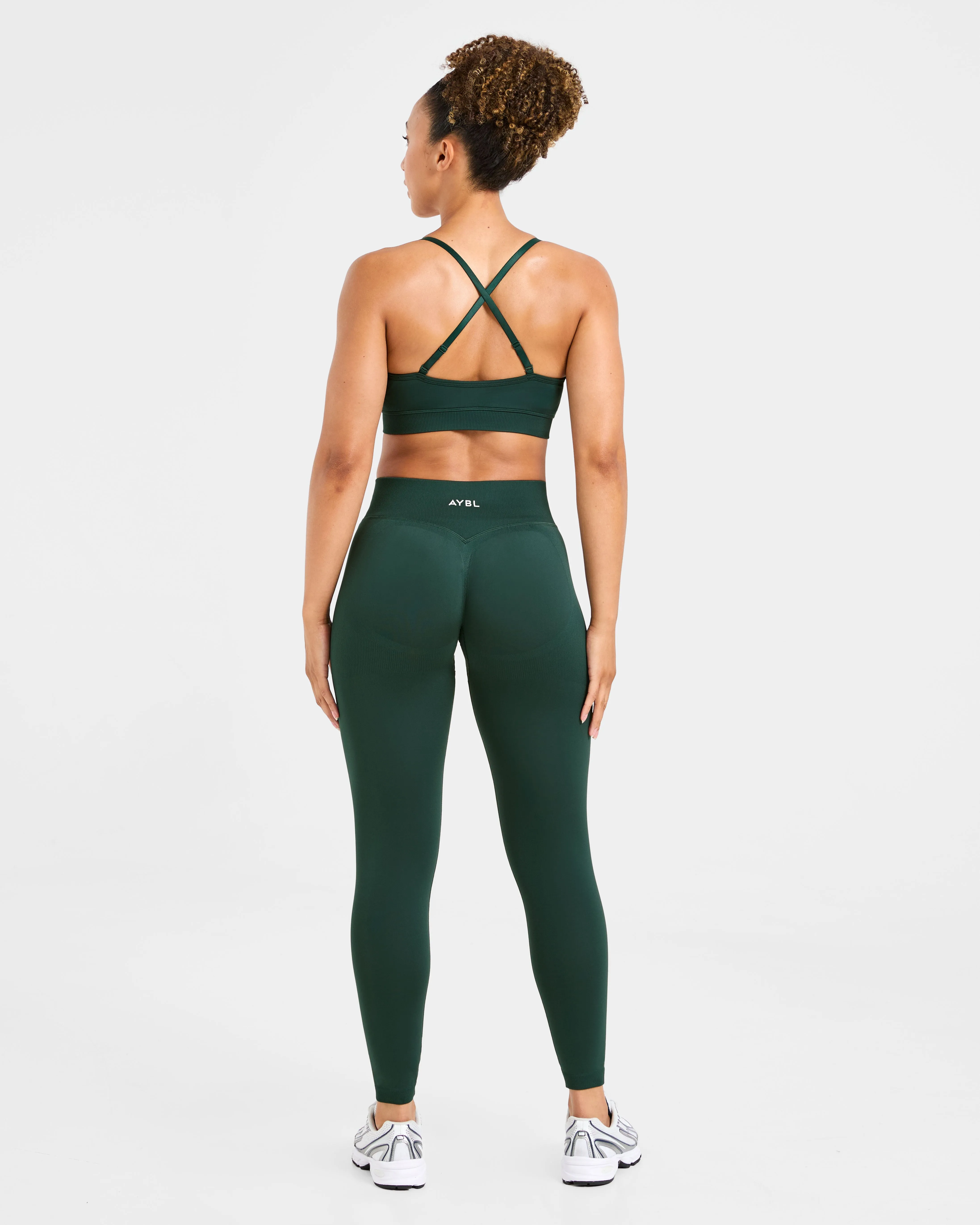 Adapt Seamless Sports Bra - Deep Forest Snug Fit Technology Coordinate with other items seams