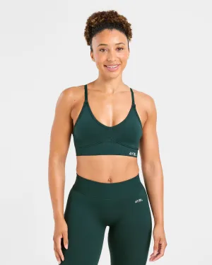 Comfortable Support Adapt Seamless Sports Bra - Deep Forest