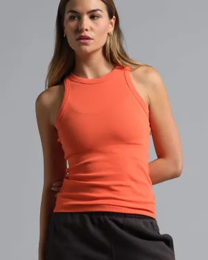 Women's Rib Knit Tank Heat resistant Athletic Inspired Cut