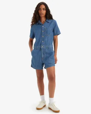 Levi's? Womens Heritage Romper - Playday Jumpsuit Base Layer Non Fade Fabric