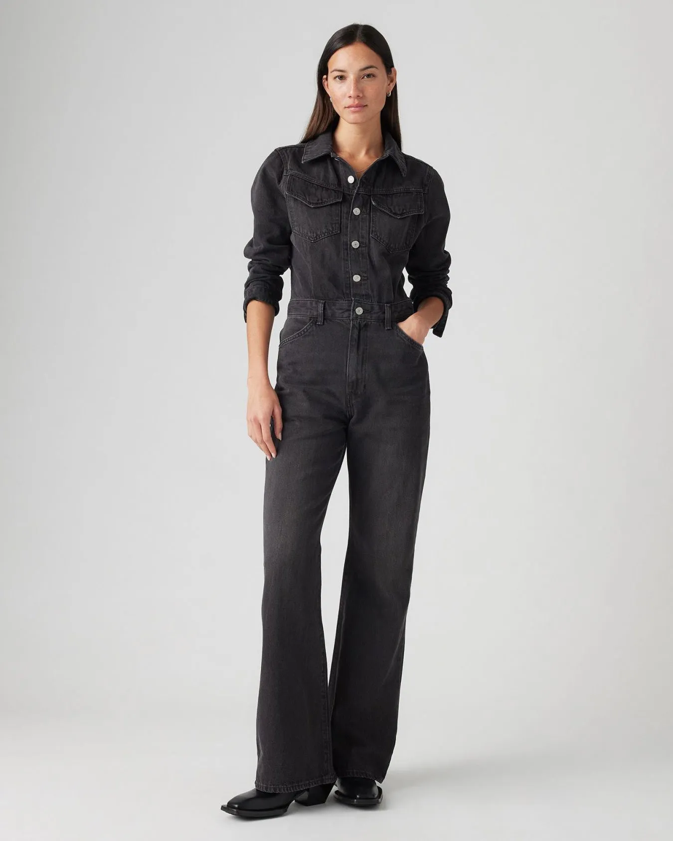 Levi's? Womens Western Jumpsuit - Travel Suit Comfort Stretch Technology