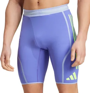 Summer Mood raincoat adidas Adizero Promo Mens Short Running Tights - Blue