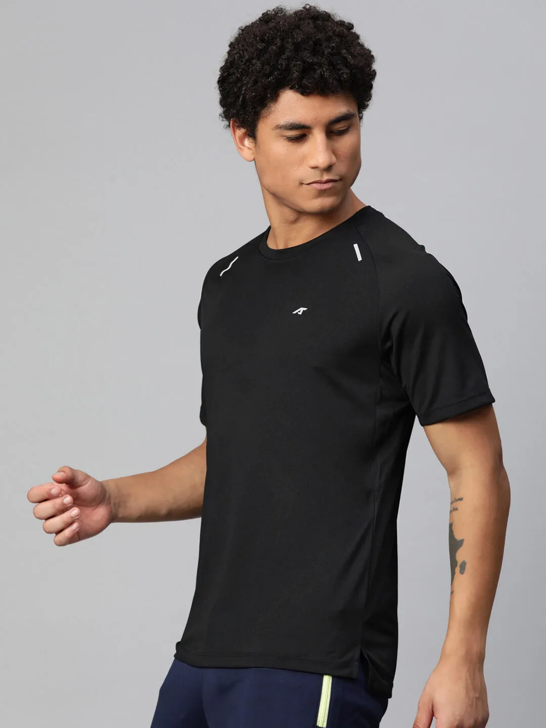 EcoDyeProcess Ventilated Back Panels Alcis Men Dry Tech Slim Fit T-shirt