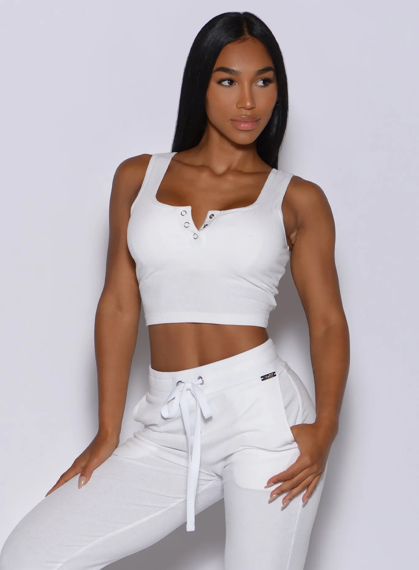 Henley Long Bra Back support