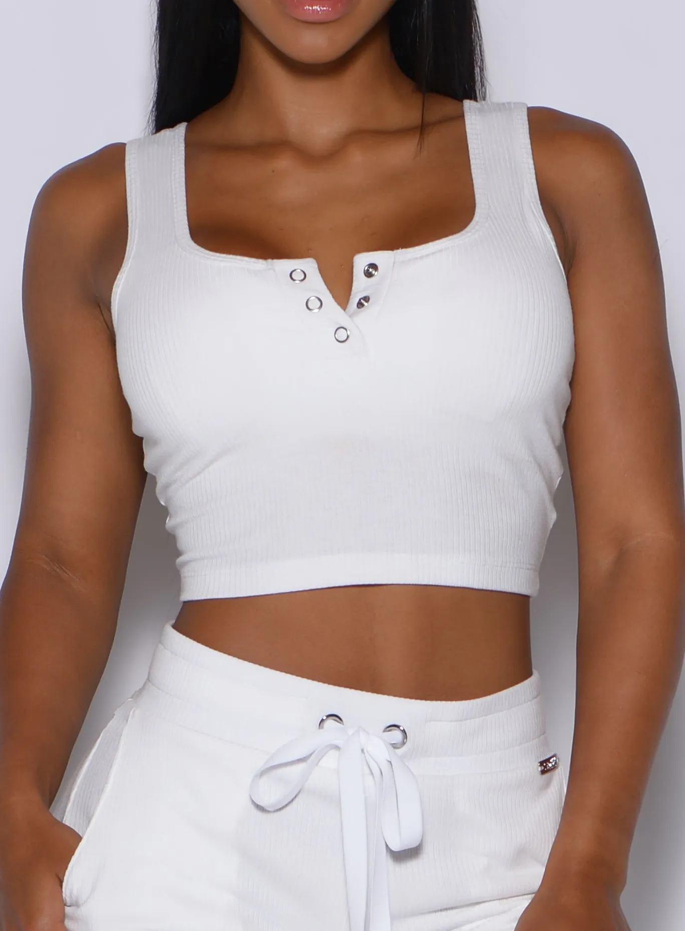 Henley Long Bra Adaptive Stretch Fabric