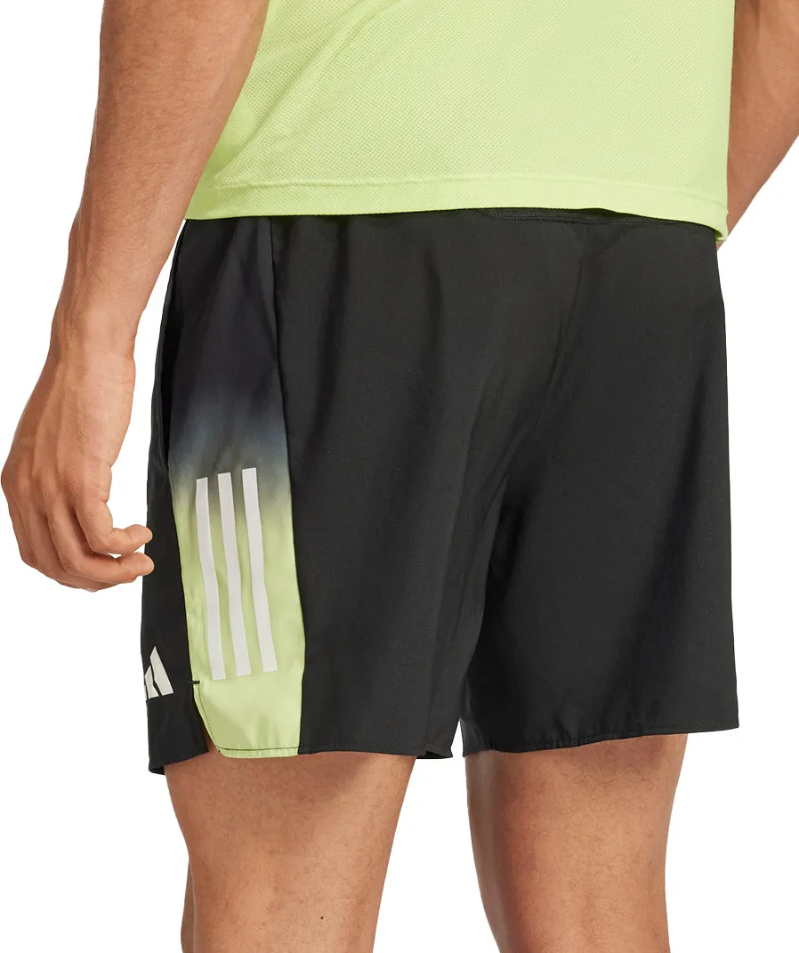 Gym apparel adidas Own The Run Colour Block 7 Inch Mens Running Shorts - Black