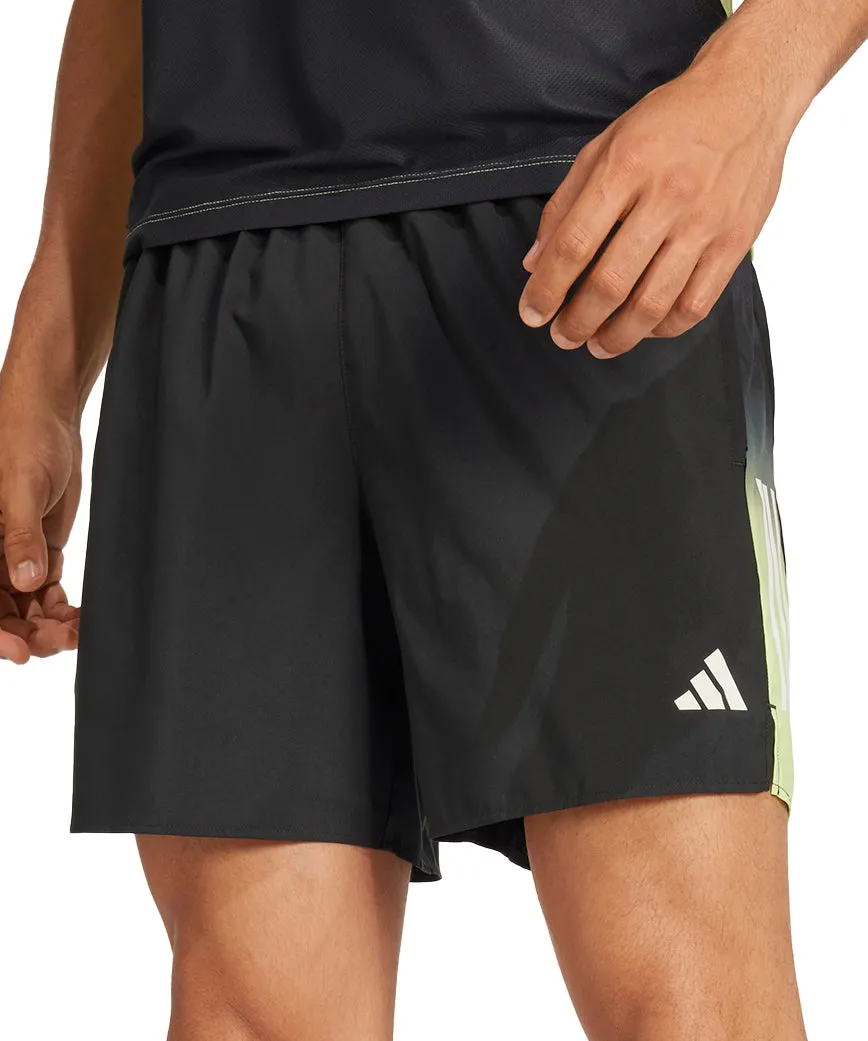 Versatile Piece adidas Own The Run Colour Block 7 Inch Mens Running Shorts - Black