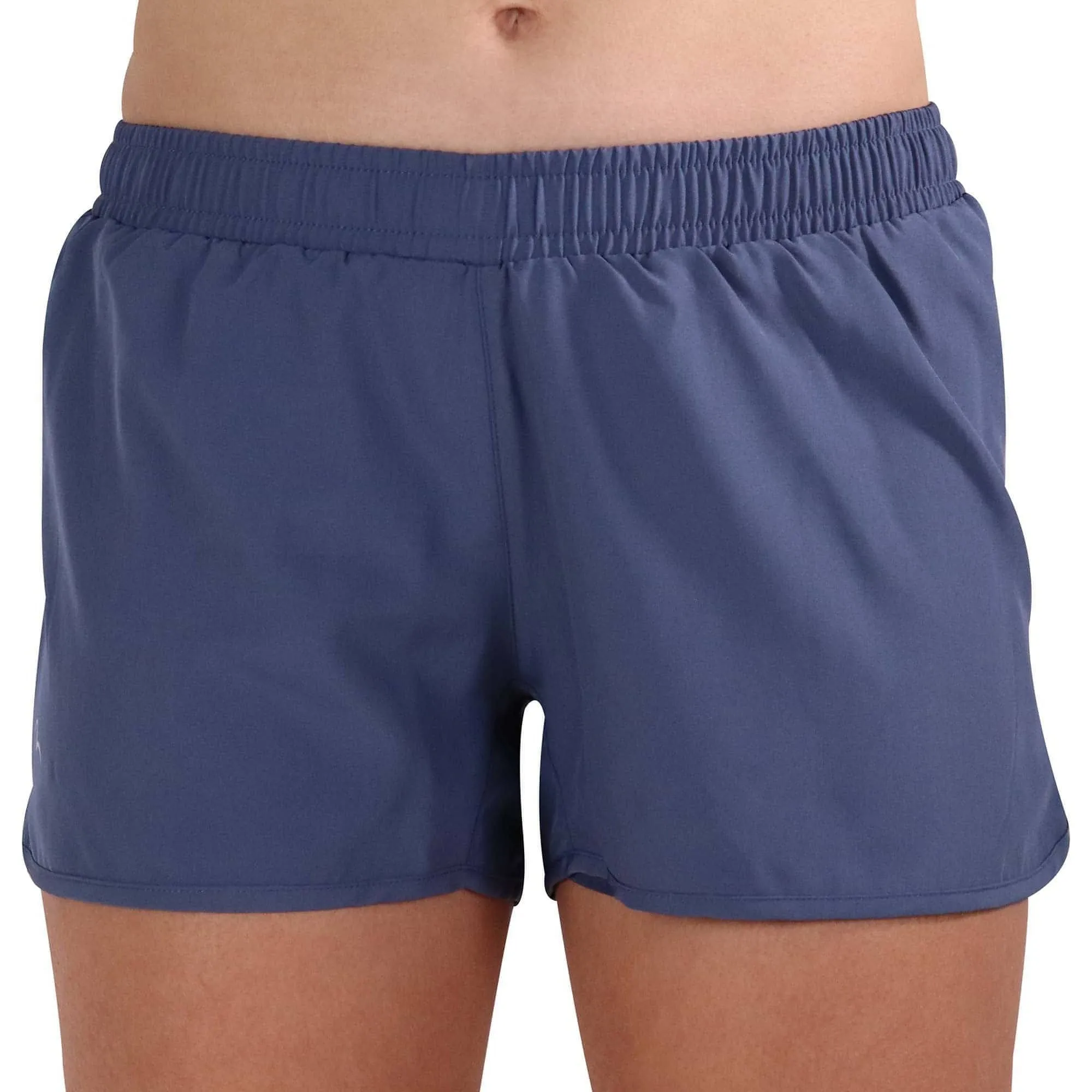 More Mile Racer Split Womens Running Shorts - Blue construction work Stain Repellent Treatment