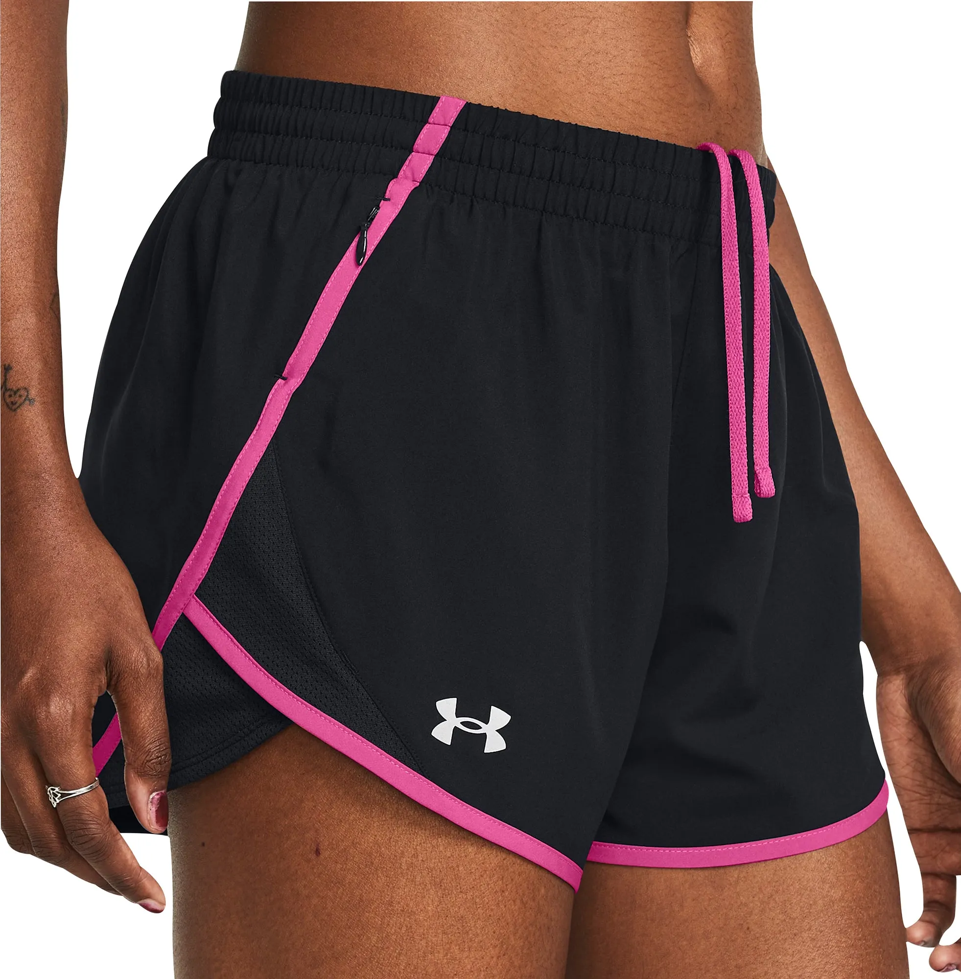 Under Armour Fly By 3 Inch Womens Running Shorts - Black swimming suit alternative Practical Wear