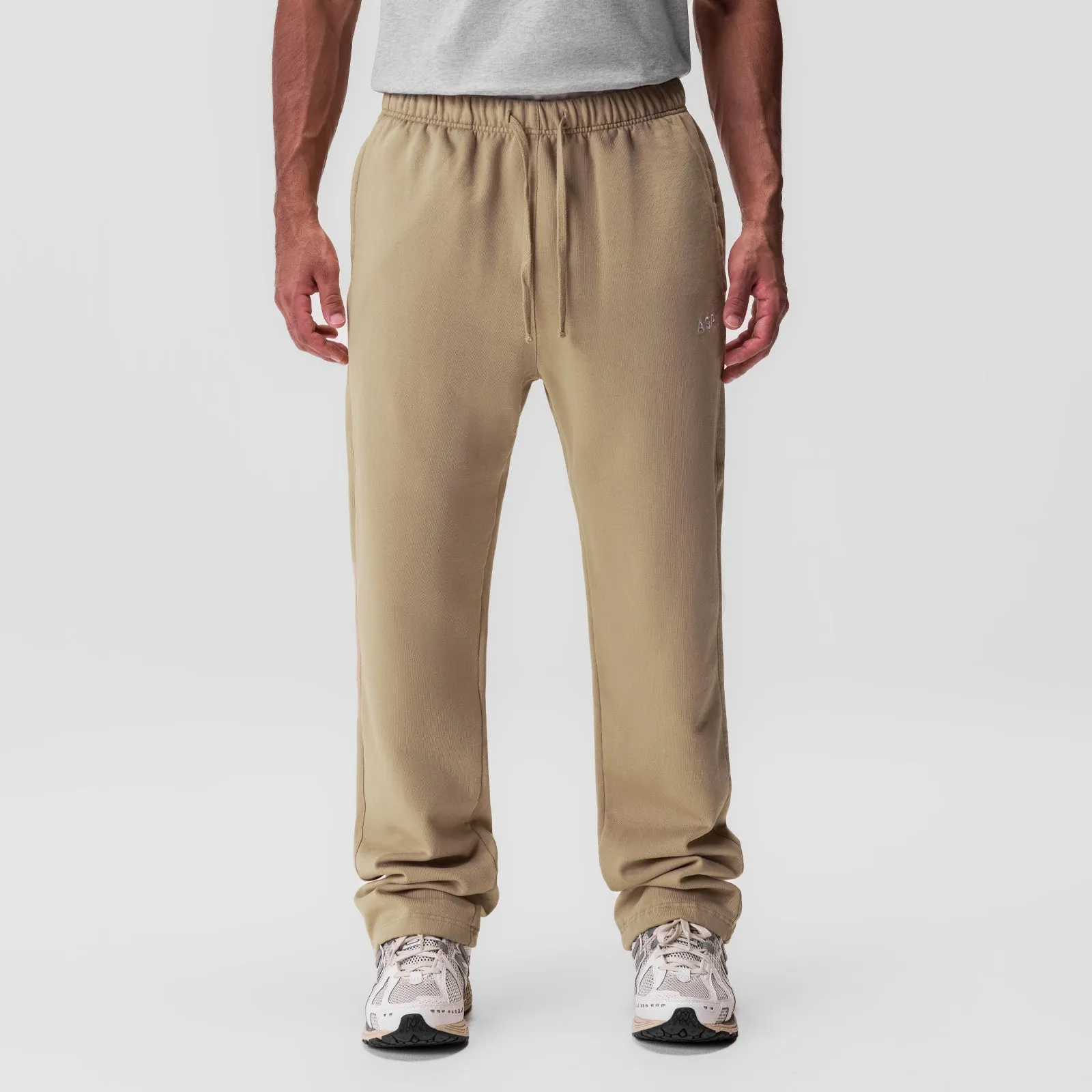 0840. Tech Essential? Straight Leg Sweats - Khaki StaticDissipative No Ride Up Design